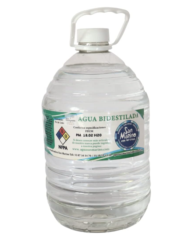 Agua Bidestilada San Marino 5000 ml