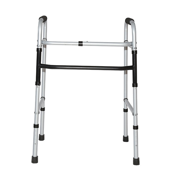 Andadera Plegable Gris | Altura Ajustable, Soporta hasta 100 Kg