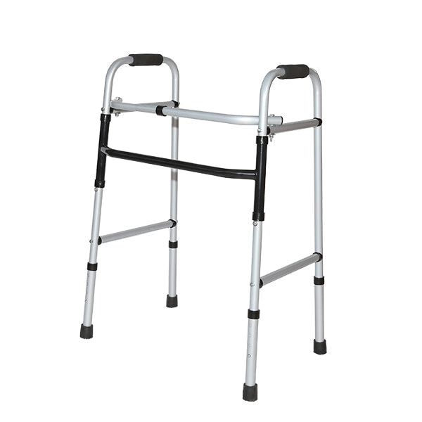 Andadera Plegable Gris | Altura Ajustable, Soporta hasta 100 Kg