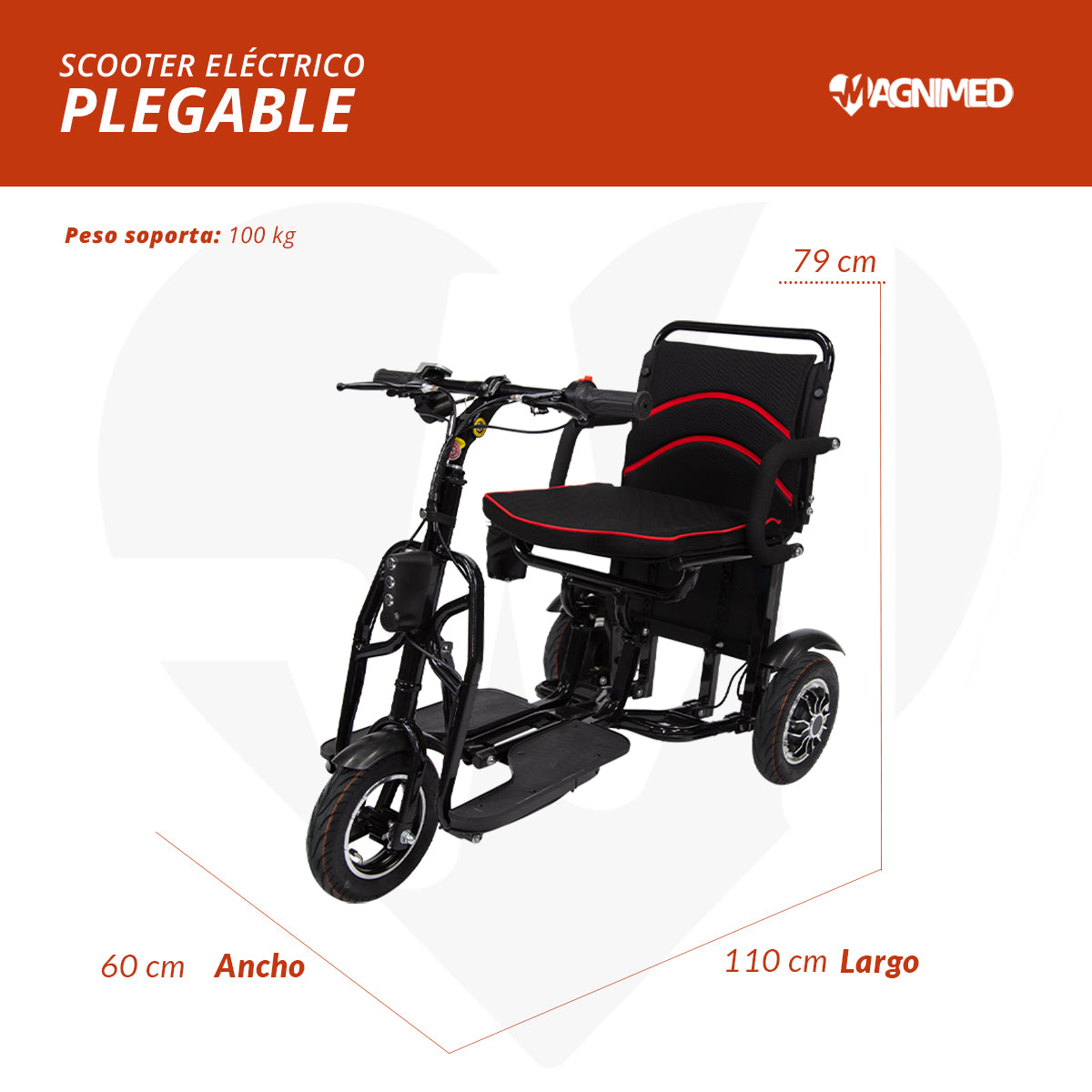 Scooter eléctrico plegable