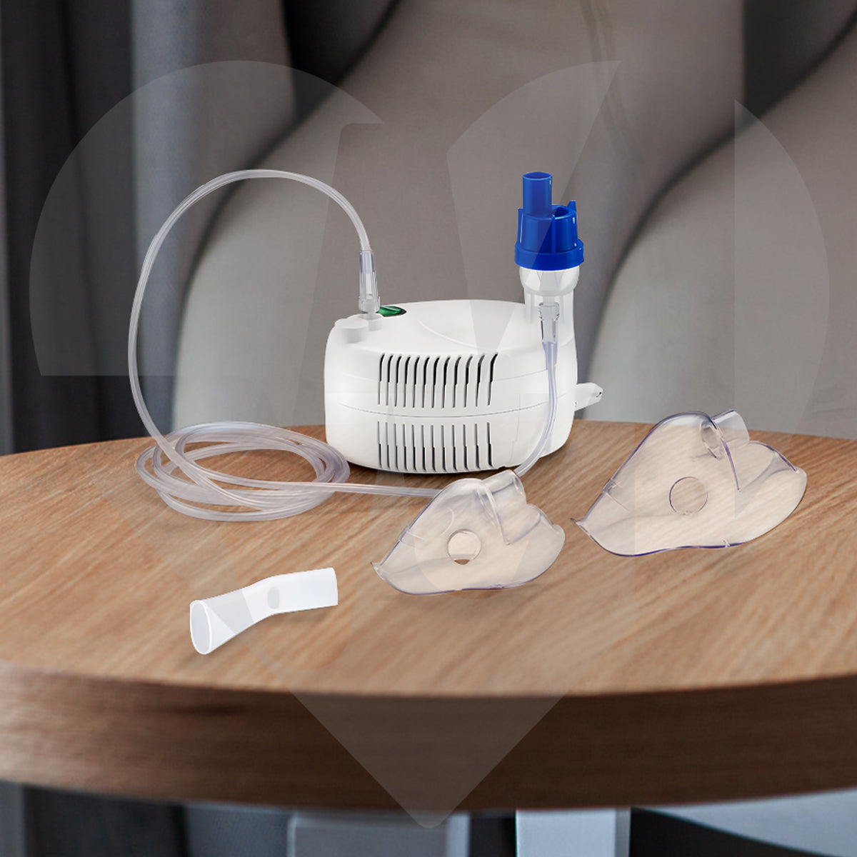 Nebulizador De Compresor Infantil Y Adulto Compacto Con Mascarilla