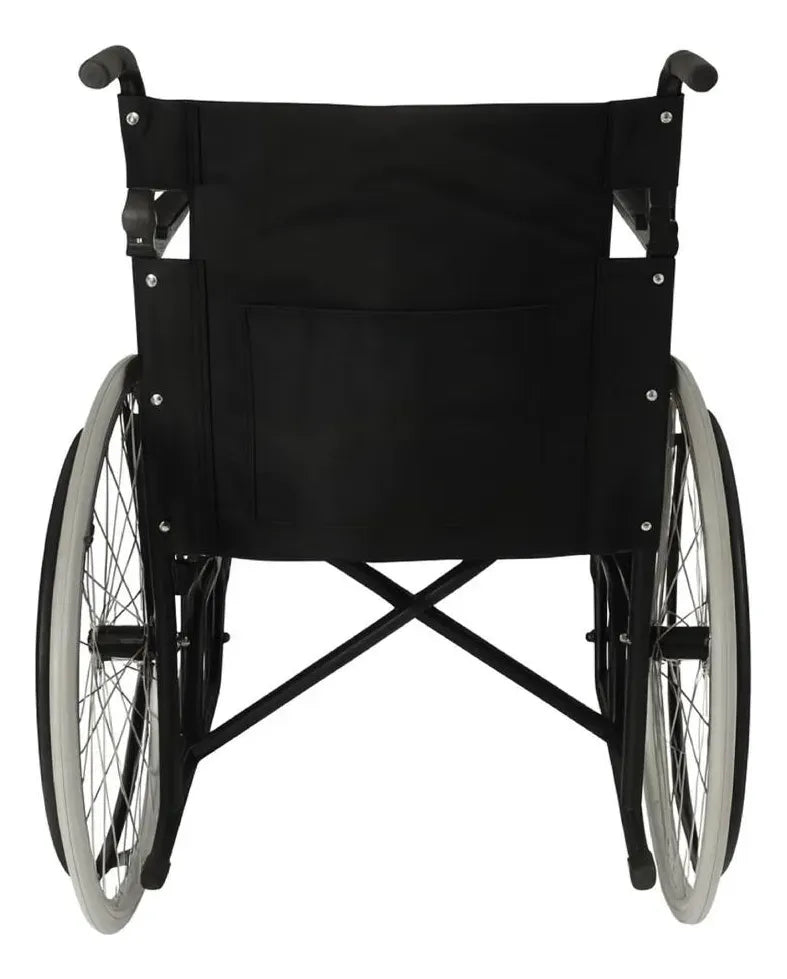 Silla De Ruedas Economica De Lujo Plegable Color Negro