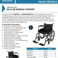 Silla De Ruedas Economica De Lujo Plegable Color Negro