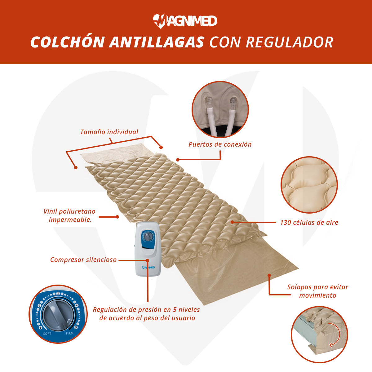 Colchón antillagas c-regulador