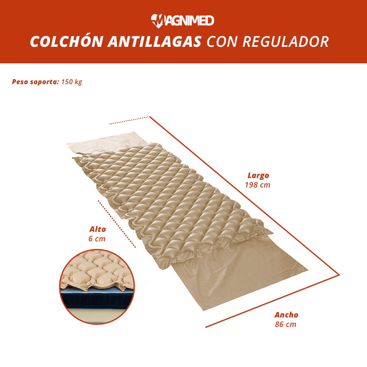 Colchón antillagas c-regulador