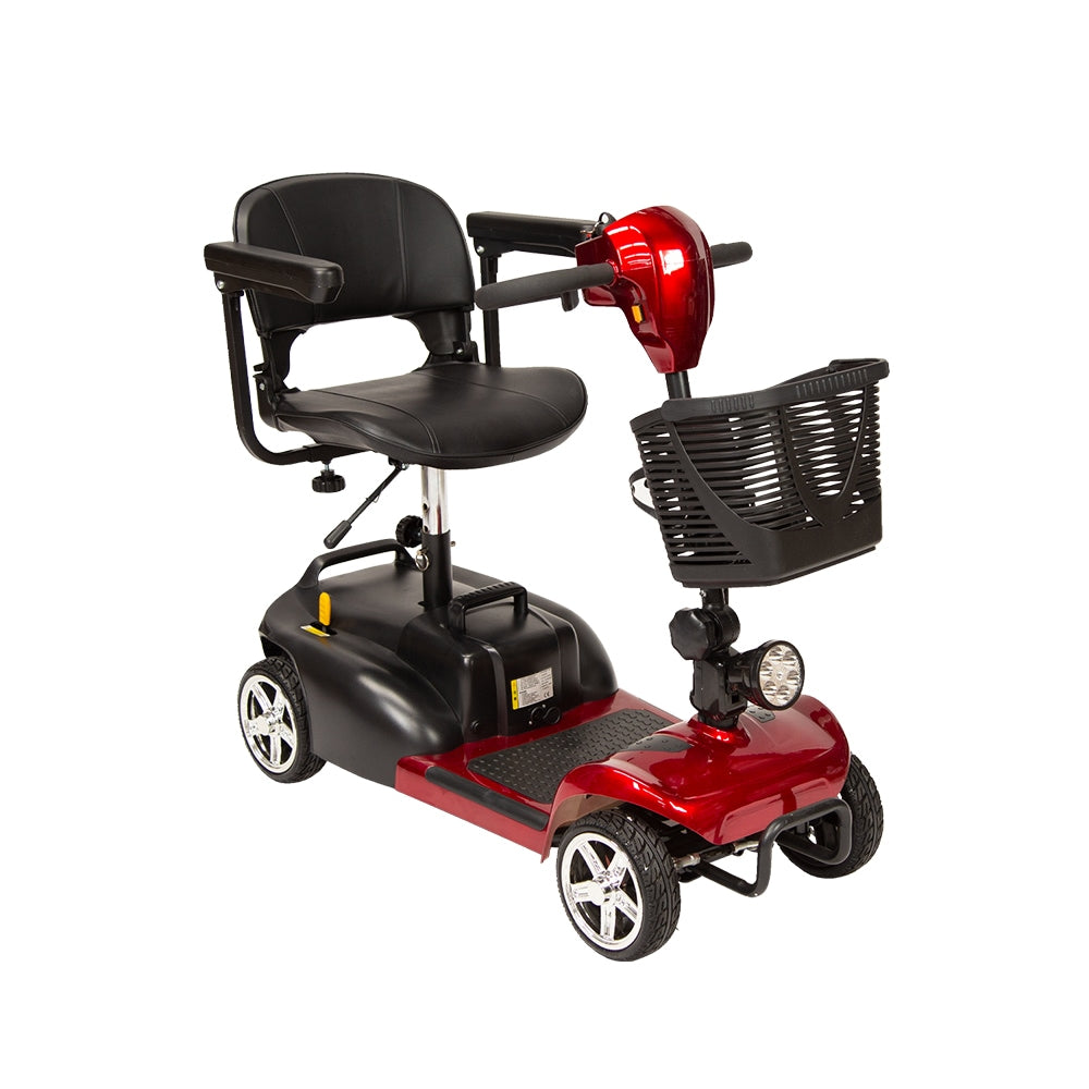 Scooter eléctrico 4 ruedas rojo