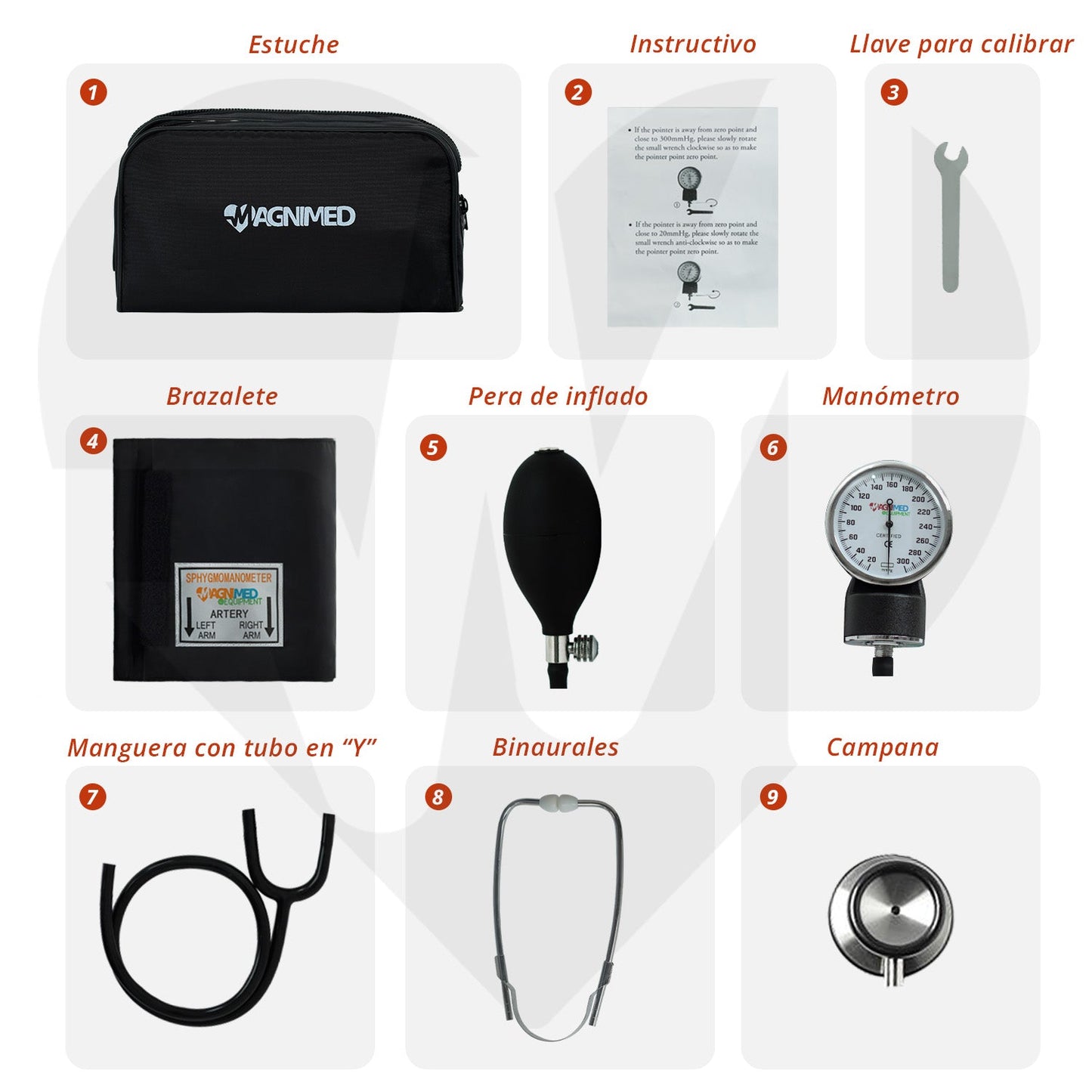 Kit de baumanómetro y estetoscopio doble campana
