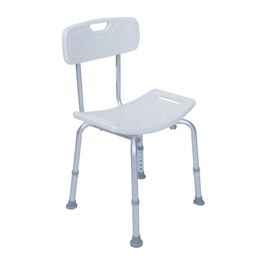 Silla ducha aluminio con respaldo