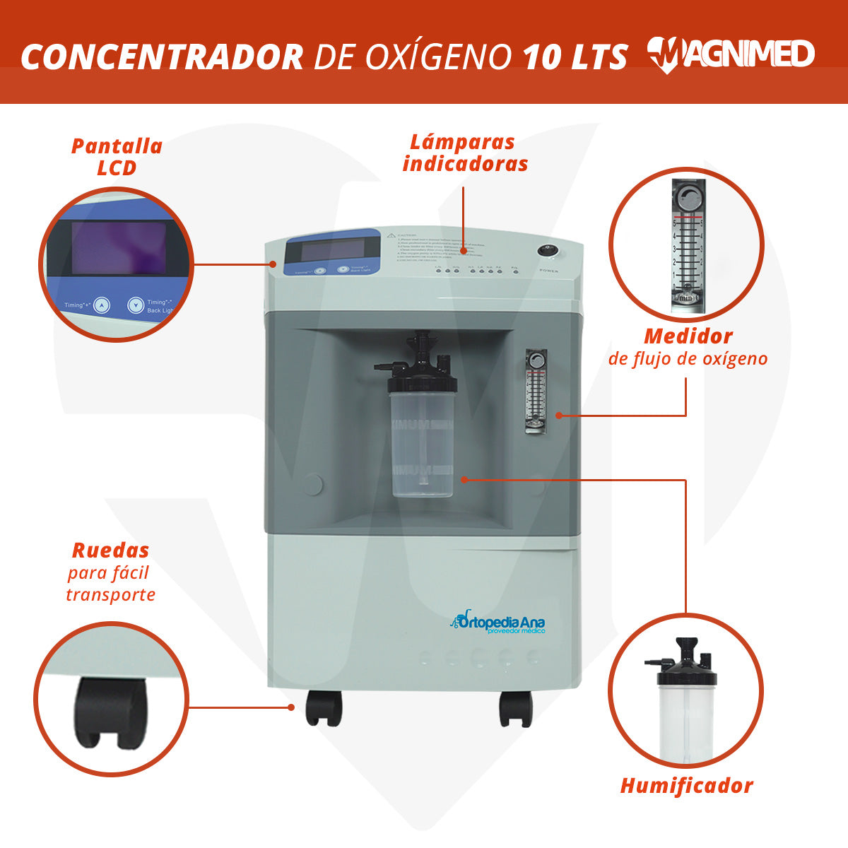Concentrador De Oxígeno 10 Litros
