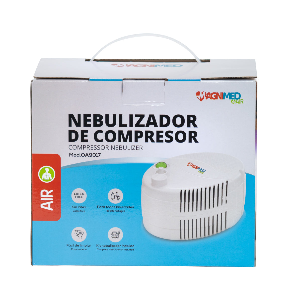 Nebulizador De Compresor Infantil Y Adulto Compacto Con Mascarilla