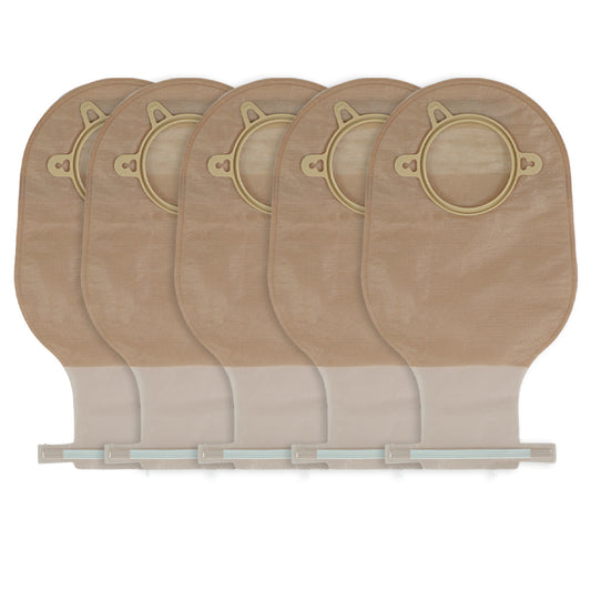 Bolsa para colostomía drenable con aro - 5 piezas