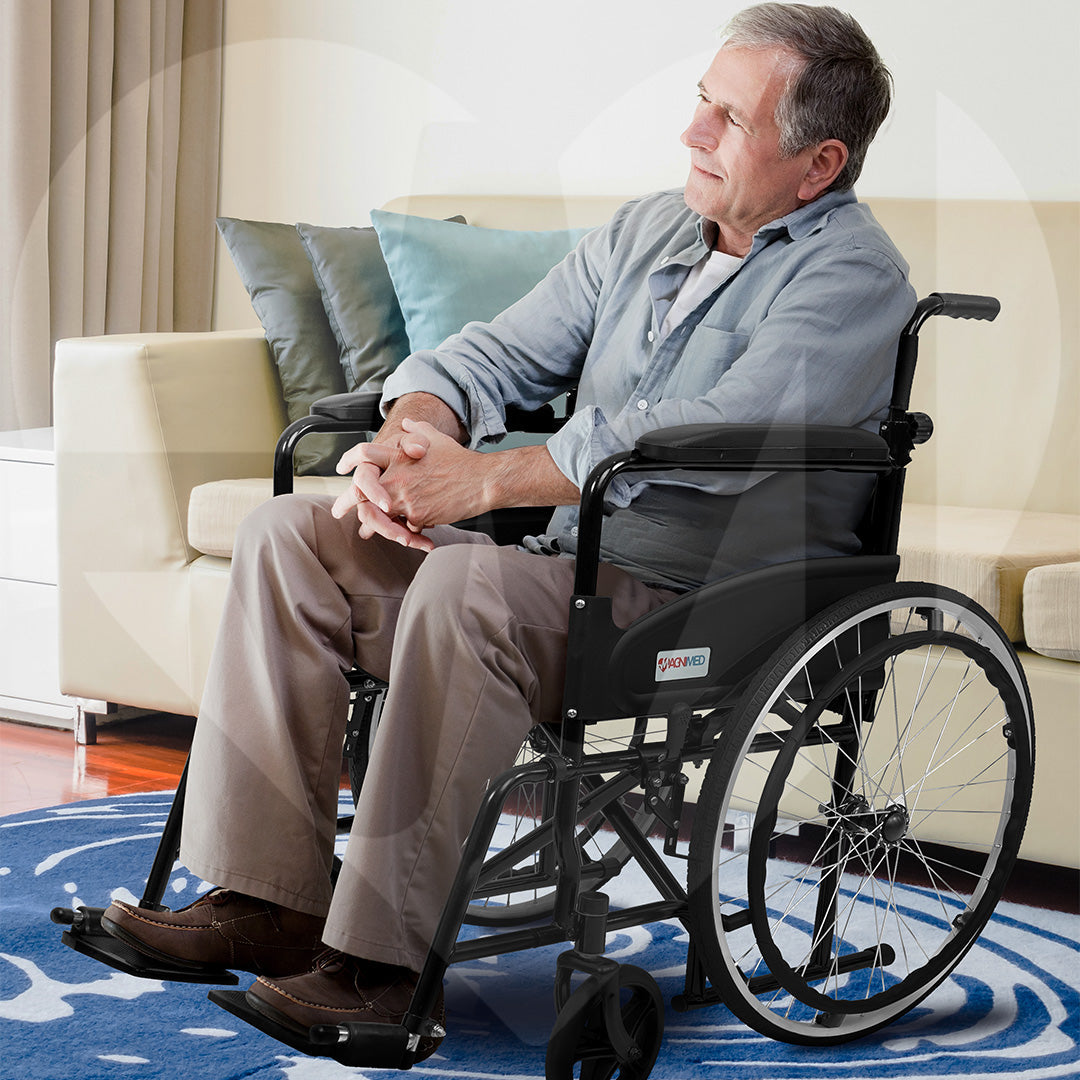 Silla de Ruedas Estándar Rin de Rayos Plegable Magnimed