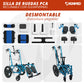 Silla P. C. A. con elevapiernas 19plg