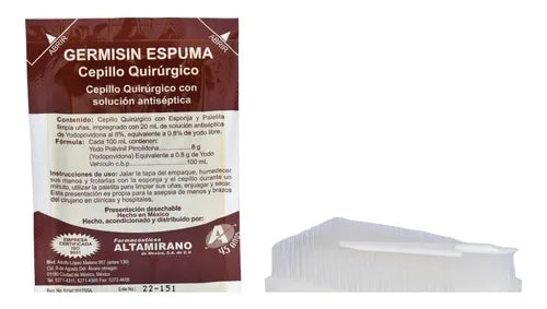 Cepillo con Esponja c/jabón Germisin Espuma Altamirano 1 pz.
