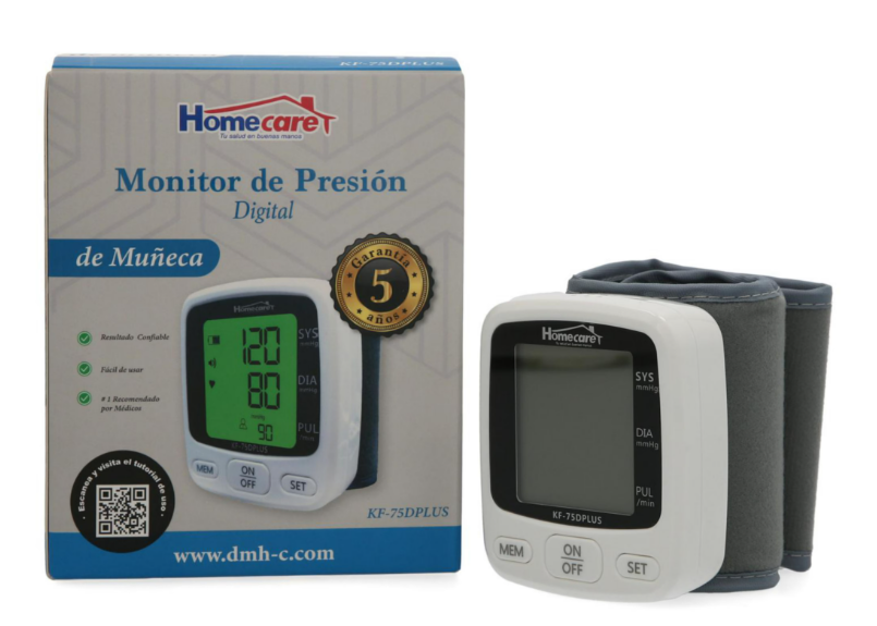 Monitor Digital de Presión Muñeca c/voz Homecare KF-75DPLUS
